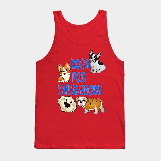 Dogs for everybody! Tank Top by Ashkerdoodles